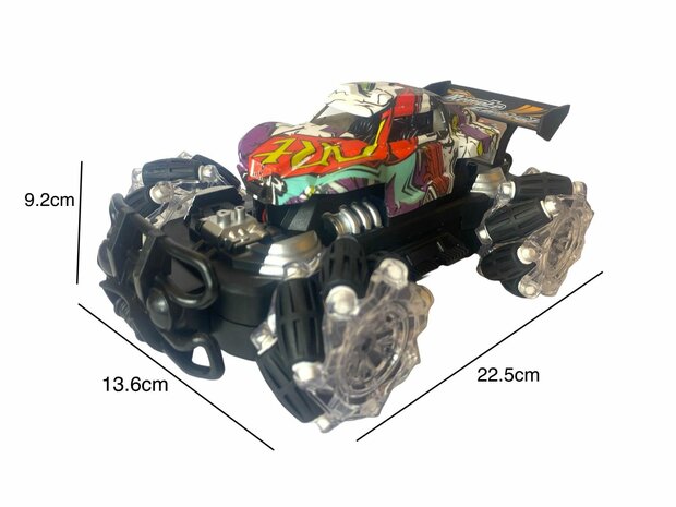 RC Auto - STUNT CROSS CAR - Rc monster car - 2.4GHz 1:18