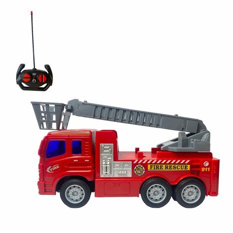 RC Fire Engine Fire Rescue Truck red 26cm 1:16