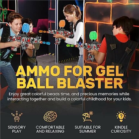 Gel Blaster - incl. gel balls - complete set - rechargeable - 61CM - Blue