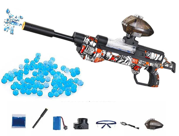 Gel Blaster - incl. gel balls - complete set - rechargeable - 61CM - Red