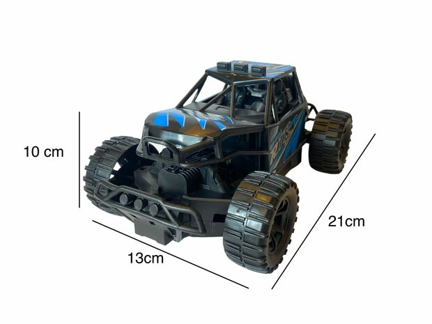 RC Car toy Xtreme 1:18 Zwart blauw