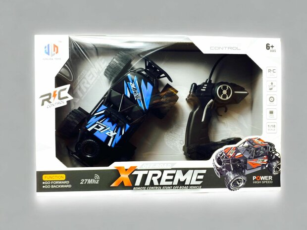 RC Auto speelgoed  Xtereme 1:18 Zwart blauw