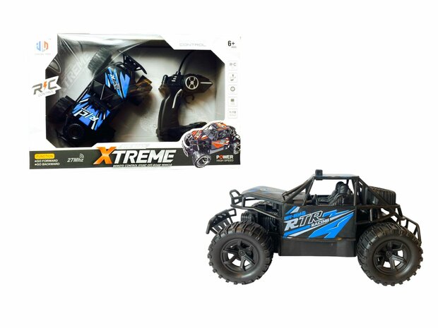 RC Auto speelgoed  Xtereme 1:18 Zwart blauw