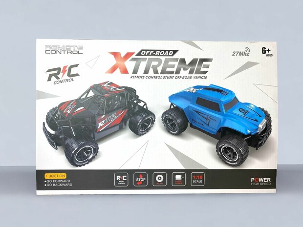 RC Auto speelgoed  Xtereme 1:18 Zwart rood