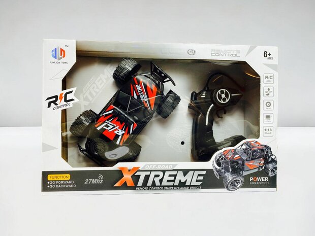 RC Auto speelgoed  Xtereme 1:18 Zwart rood