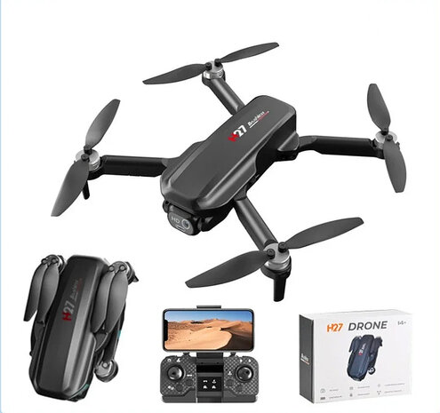 Drone - brushless motor - HD live camera - hover mode - foldable incl. bag