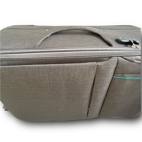 Europe Travel - fabric suitcase - Polyester trolley 68CM