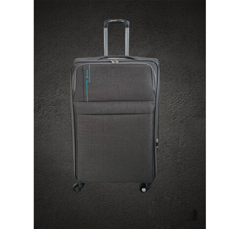 Europe Travel - Stoffen Koffer - 4 zwenkwielen -  Polyester - 77 cm