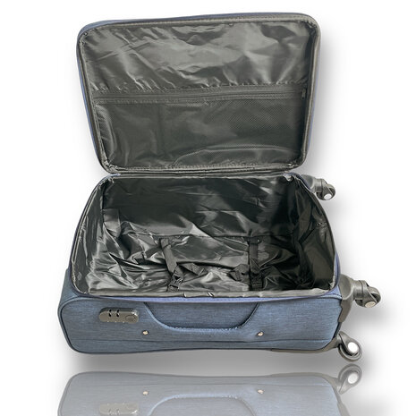 Europe Travel - suitcase set fabric - 3-piece - Polyester