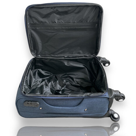 Europe Travel - hand luggage soft fabric suitcase - 58cm