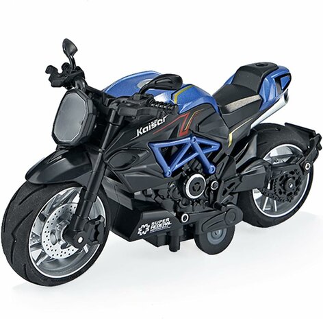 Classical moto - speelgoed model motor 1:14 - Die Cast M66 met pull back