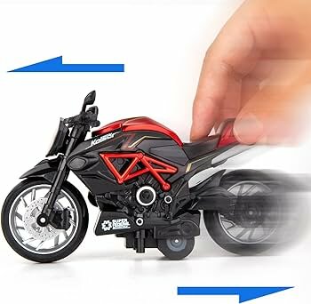 Classical moto - speelgoed model motor 1:14 - Die Cast M66 met pull back
