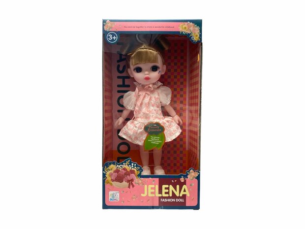 Toy doll with nice outfit and unique style - JELENA Fashion style 24cm turned her