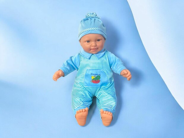 Baby doll sweet with different baby sounds + accessories - 46cm