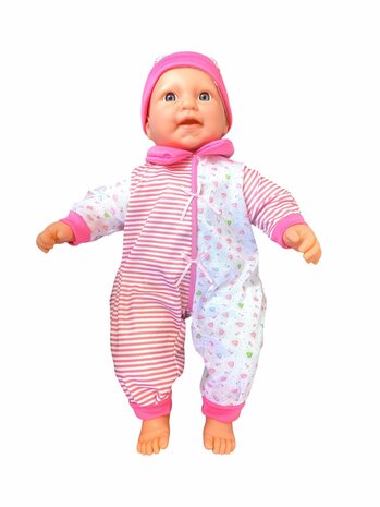 Baby doll sweet with different baby sounds + accessories - 46cm P