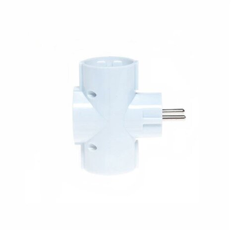 Adapter plug 3-WAY PLUG - 3N1 - Eu 3-pole power conversion Plug Socket