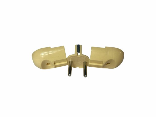 Flip plug Gold color with protective earth