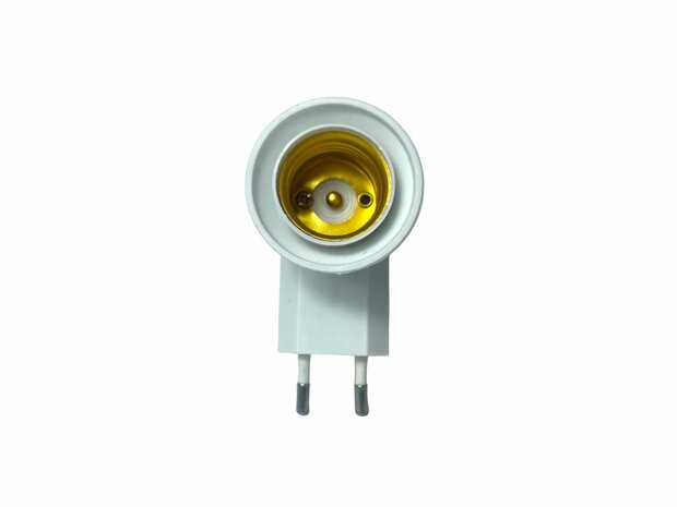 EU plug with E27 fitting + on/off switch E27