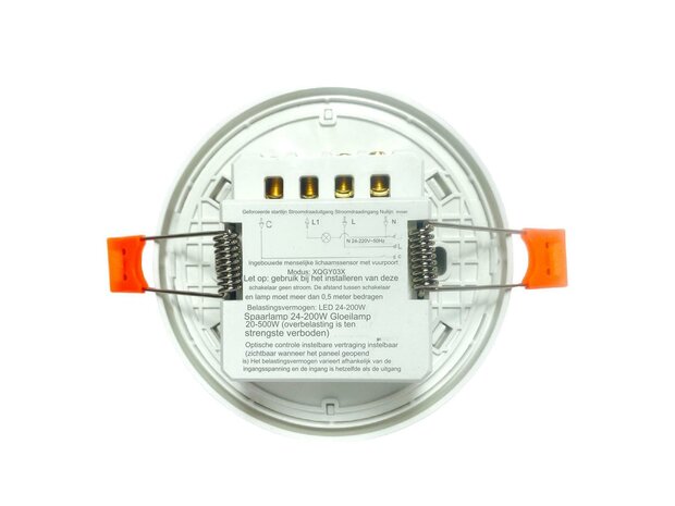 PIR Bewegingsmelder 360&deg; - bewegingssensor - Sensor Inbouw Plafond 360 graden