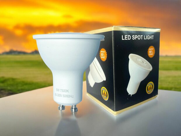 LED SPOT GU10 5W 220V Cold White 6000K 8000K