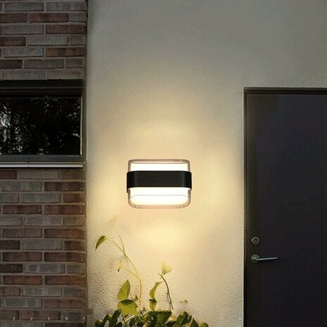 Acryl LED moderne binnen- en buiten wandlamp decoratieve tuinverlichting Up en Down light waterdichte buitenlamp