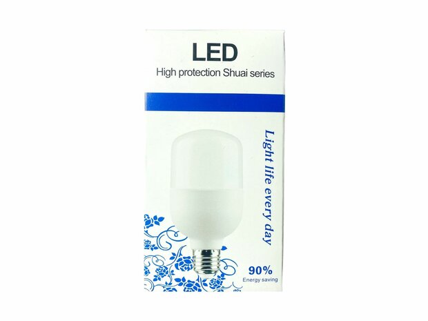 LED lamp - E27 fitting - 1W replaces 15W - 6500K daylight white Energy A