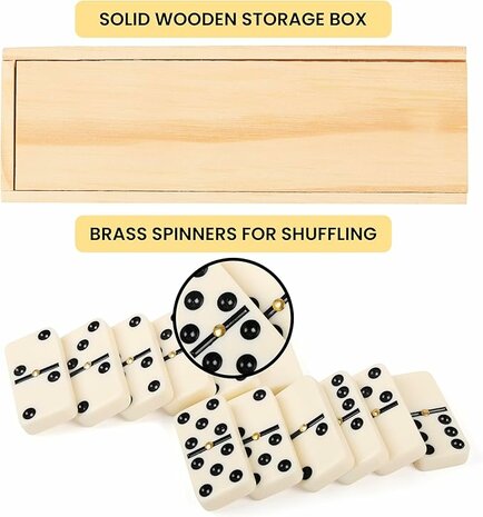 Domino game - 28-piece set - Dominoes Double Six