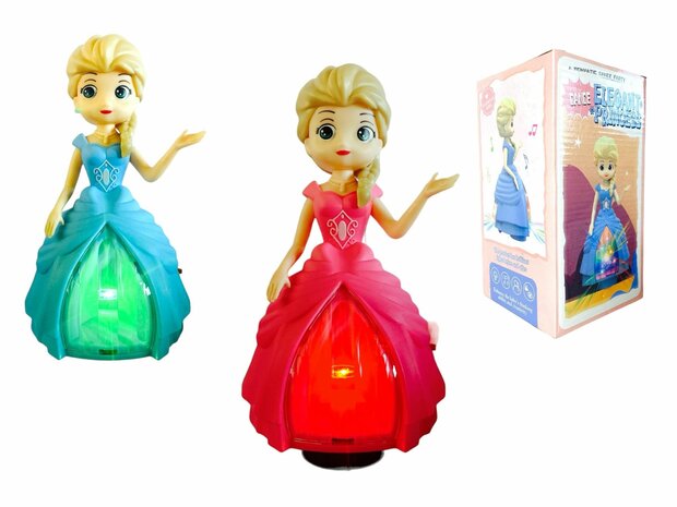 Dancing Pop Music Flashing Lights Rotating Electric Princess