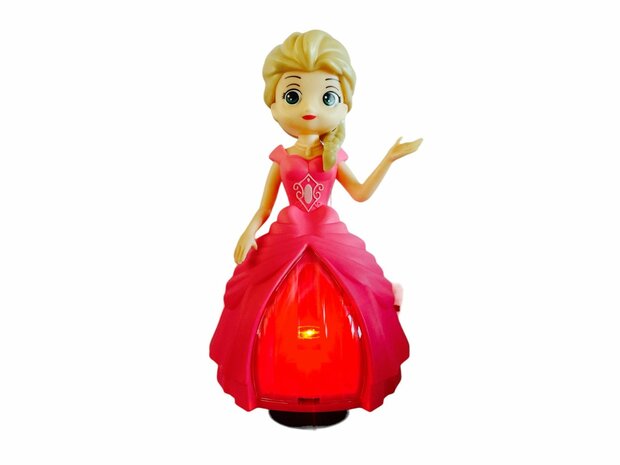 Dancing Pop Music Flashing Lights Rotating Electric Princess