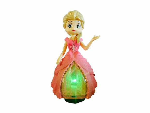 Dancing Pop Music Flashing Lights Rotating Electric Princess