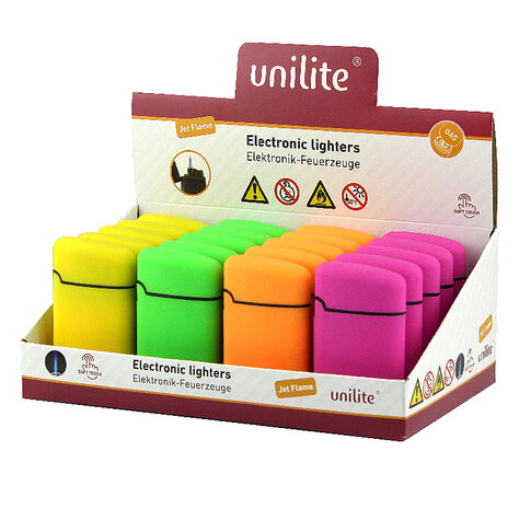 Unilite - 4 Turbo aanstekers - soft touch - jetflame