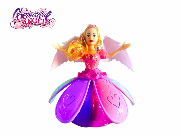 Dancing Doll Music Flashing Lights Rotating Electric Princess Dolls Girl Music Toys For Children