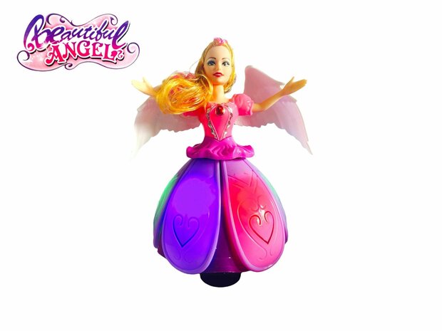 Dancing Doll Music Flashing Lights Rotating Electric Princess Dolls Girl Music Toys For Children