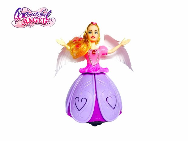 Dancing Doll Music Flashing Lights Rotating Electric Princess Dolls Girl Music Toys For Children