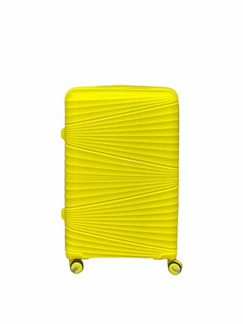 Luxury Suitcase Set Trolley Set 3-piece PP silicone travel case (Yellow color)