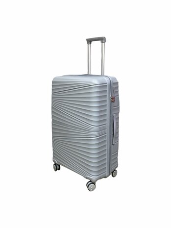 Luxury Suitcase Set - Trolley Set 3-Piece - PP Silicone Travel Case ( Gray color )