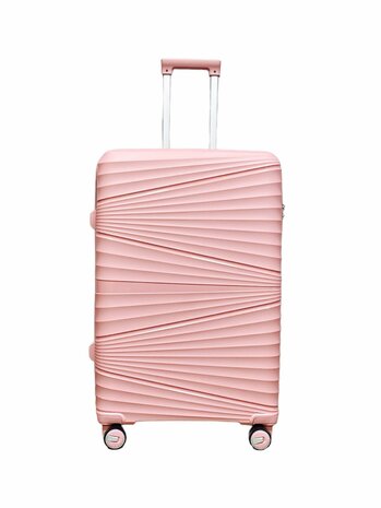 Koffers - Luxe - Set van 3 -  Pastel Roze - 55/65/75 cm