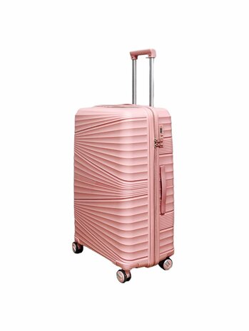 Koffers - Luxe - Set van 3 -  Pastel Roze - 55/65/75 cm