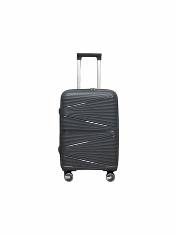 Suitcase set - Trolley set 3-piece - PP silicone travel case Light black