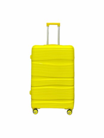 Travel suitcase - hand luggage - yellow - silicone 55CM