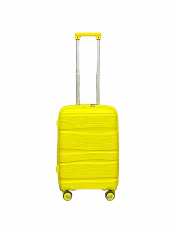 Travel suitcase - hand luggage - yellow - silicone 55CM