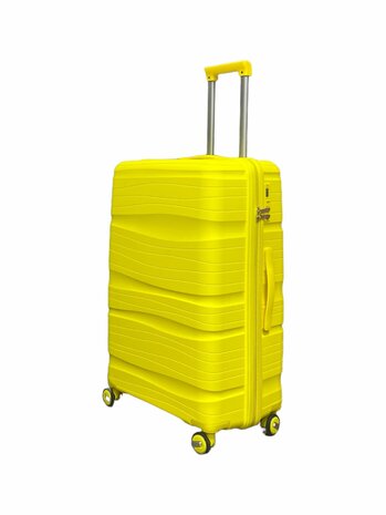 Travel suitcase - luggage - yellow - silicone 68CM