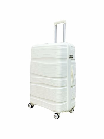 Koffers - Luxe - Set van 3 - Wit - 55/65/75 cm