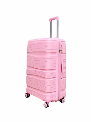 Koffers - Luxe - Set van 3 - Roze - 55/68/78 cm 