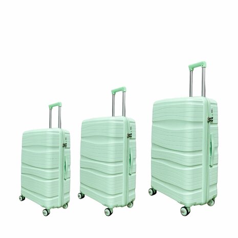 Travel suitcase - luggage - mint green - silicone 68CM