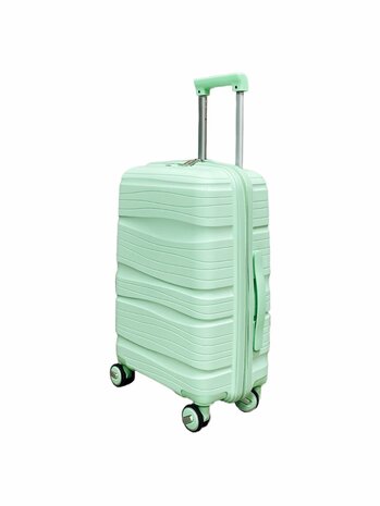 Travel suitcase - hand luggage - mint green - silicone 55CM