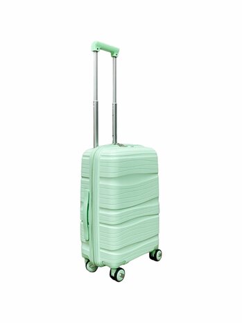 Travel suitcase - hand luggage - mint green - silicone 55CM