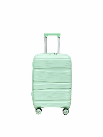 Travel suitcase - hand luggage - mint green - silicone 55CM