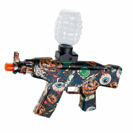 Gel Blaster - AK-Style  - Graffiti - compleet set - oplaadbaar - 30CM + 2 zakjes gelballen (11.000 balletjes)