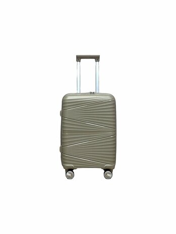 Hand luggage suitcase 55CM Mocha brown - 4 wheels 360 degree spinner